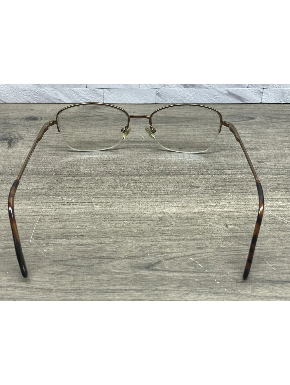 VTG Saki Eyeglasses Mod 409 Brown Japan Spring Temples 52-17-140 *Frames Only